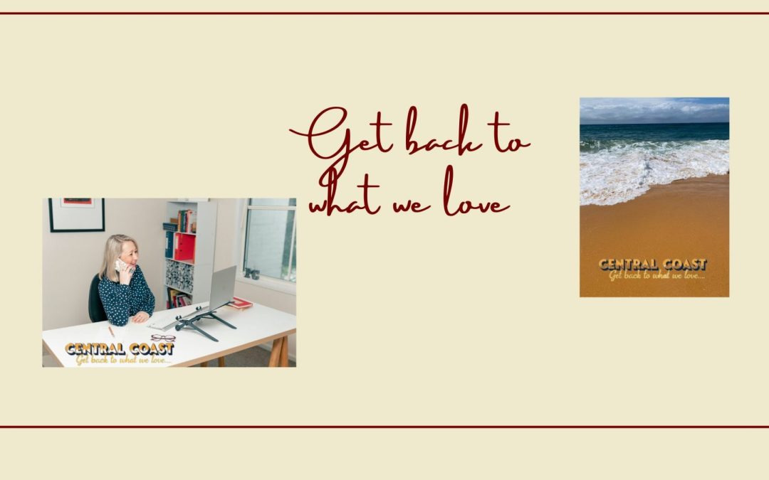 Getting back to what we love