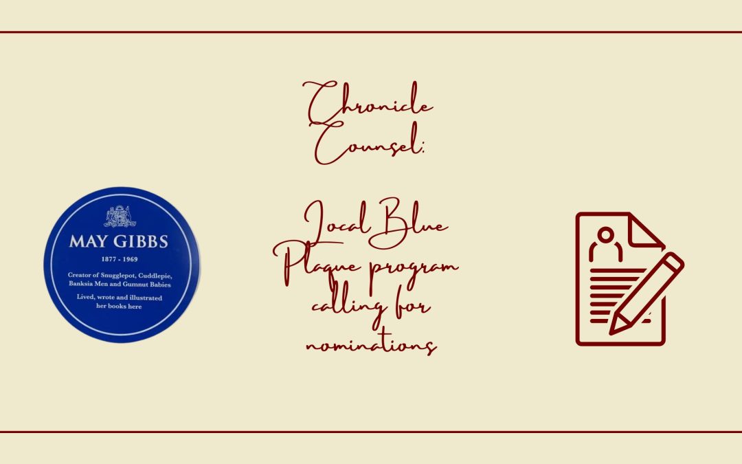 Chronicle Counsel: Local Blue Plaque program calling for nominations