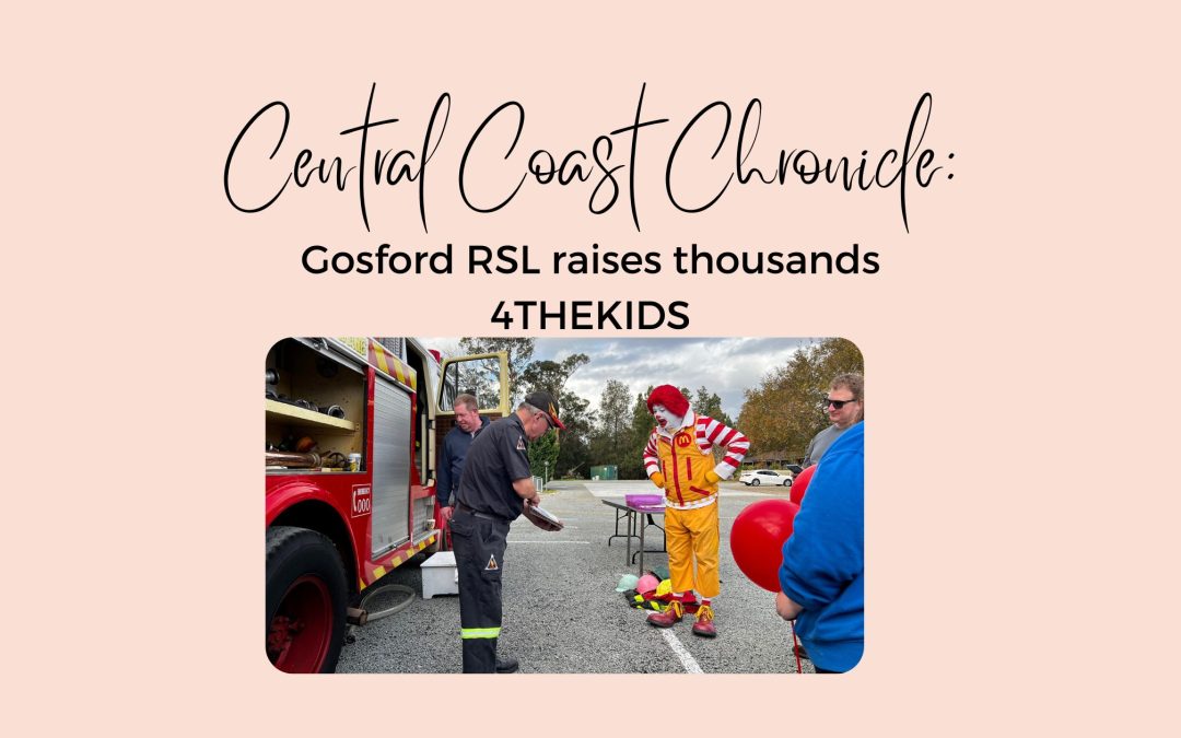 Gosford RSL raises thousands 4THEKIDS
