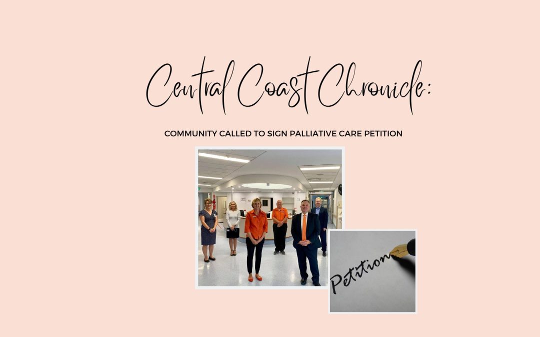 COMMUNITY CALLED TO SIGN PALLIATIVE CARE PETITION